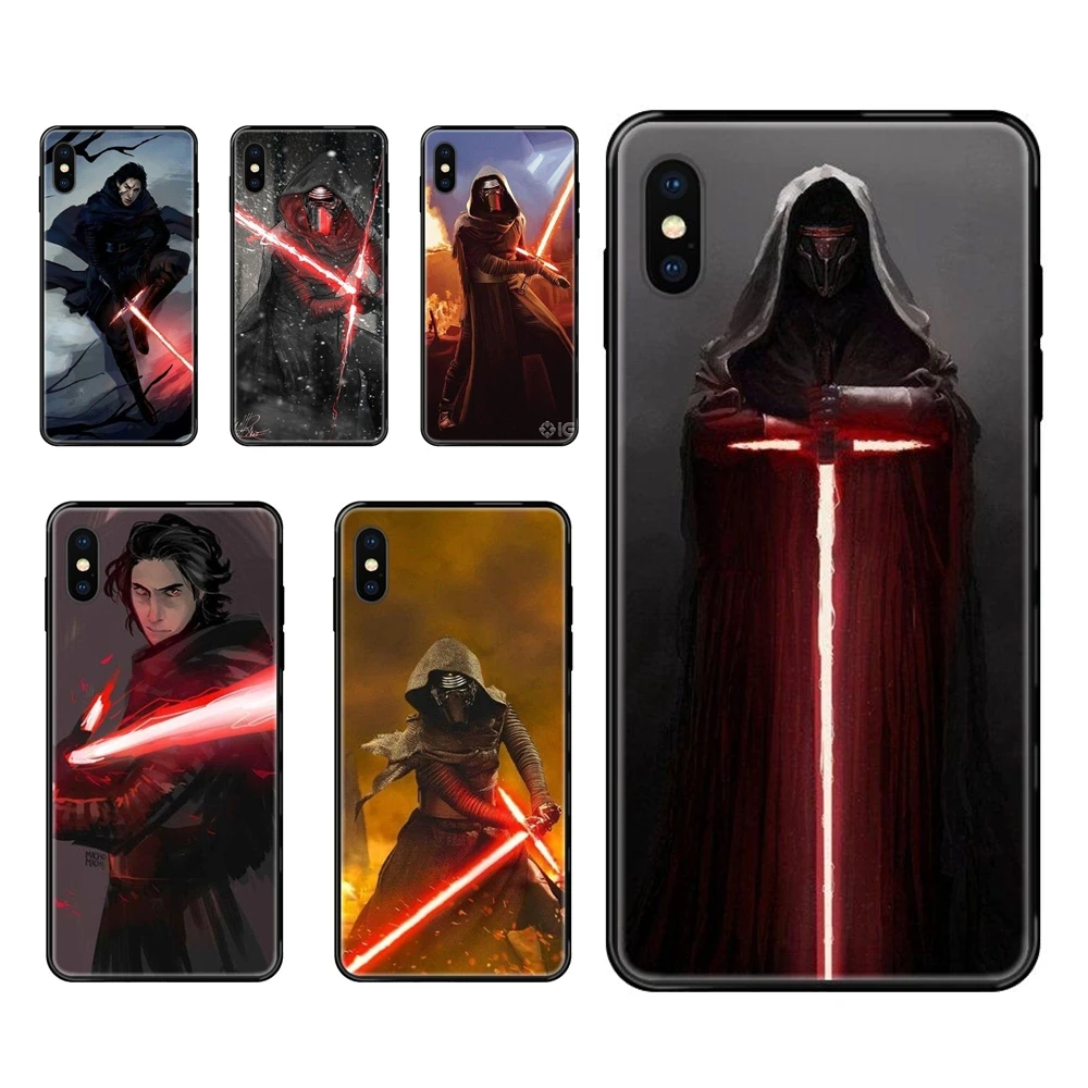 Cusize For Redmi Note 4 5 5A 6 7 8 8T 9 9S Pro Max Kylo Ren Fashion Black Soft TPU Cartoon Pattern Phone Case | Мобильные телефоны