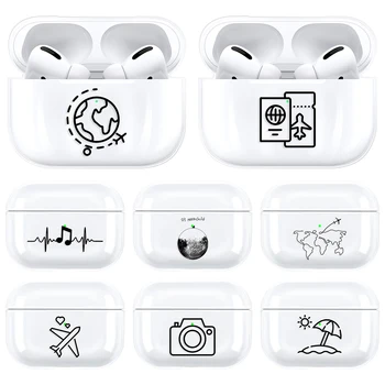 

Transparent Hard PC Cartoon Case For Apple Airpods Pro Cases Bluetooth Earphone Cover For Airpods 3 Pattern Headphone Cases
