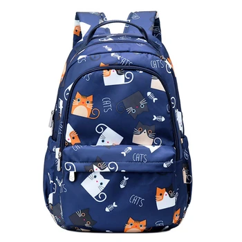 

Waterproof Kawaii Cat Printing Cute Backpack Women School Students schoolbag back pack lady Laptop Bookbag Girls High Quality