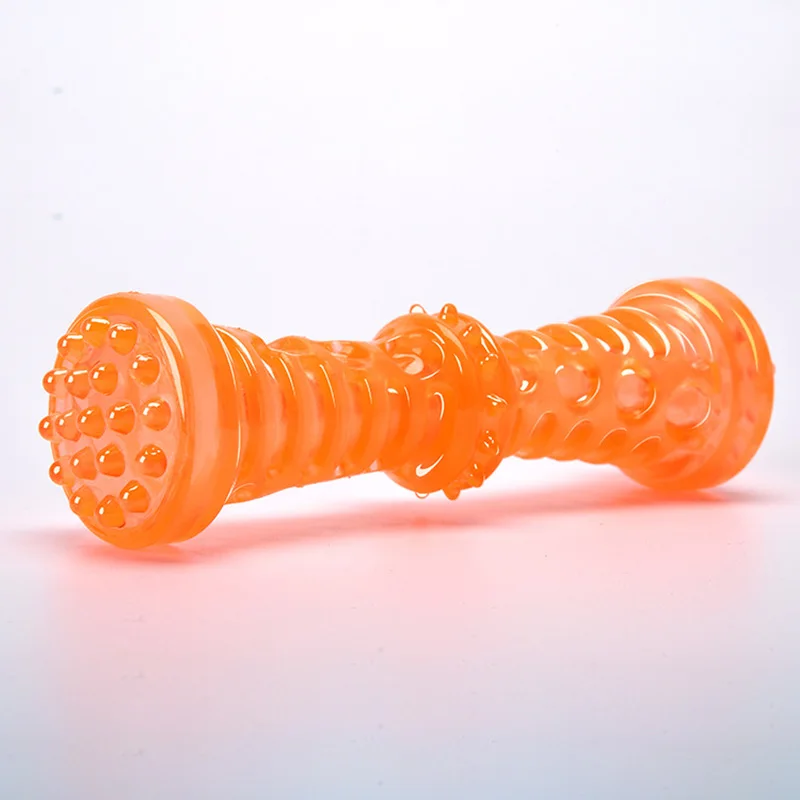 Large Orange 5x18cm Мочалка для животных TRP игрушки для собак, большой тренировочный стойкий к укусам костяные игрушки - Цвет: Large Orange 5x18cm