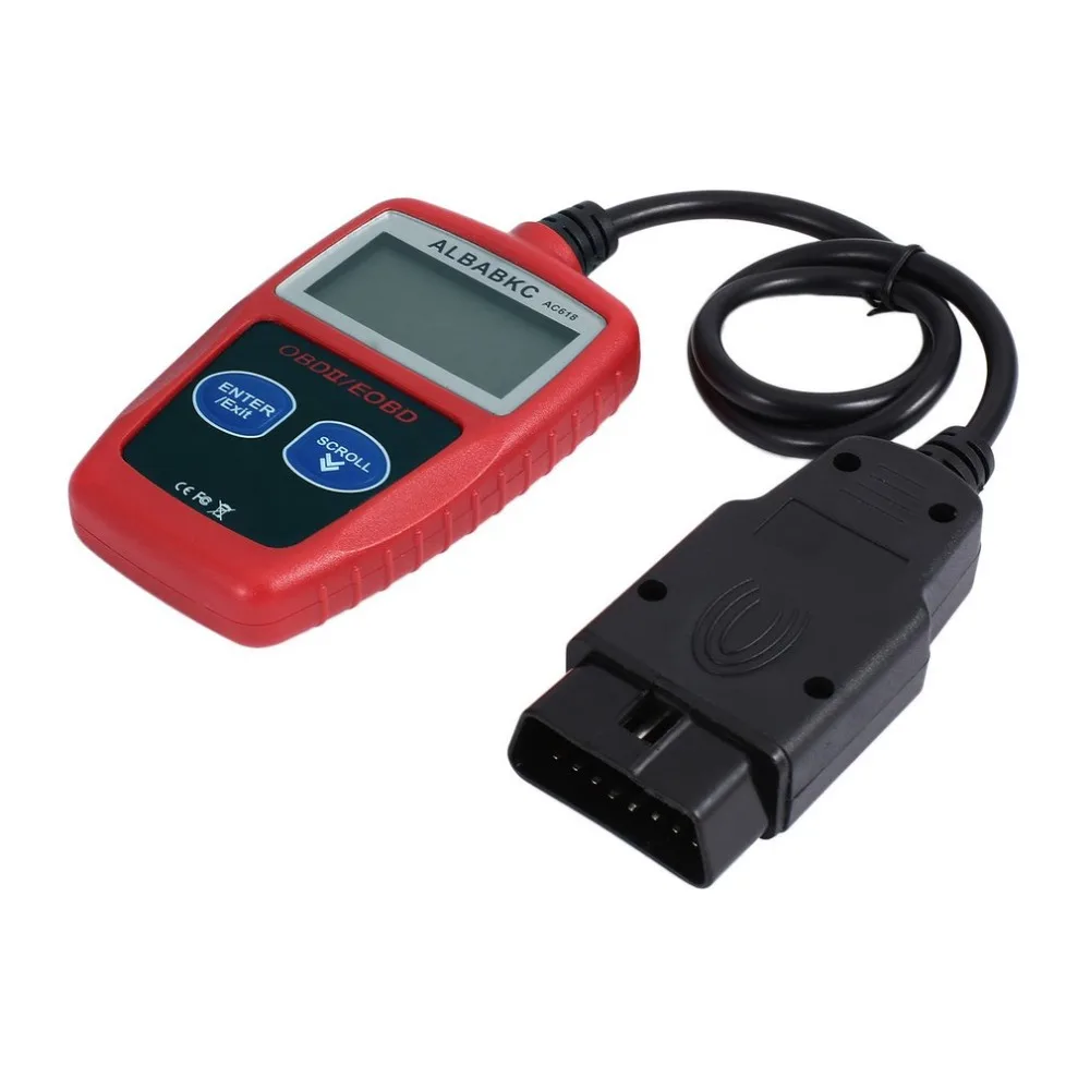 AC618 Сканер диагностический считыватель кода OBD II автомобильный диагностический инструмент универсальный инструмент диагностики неисправности автомобиля