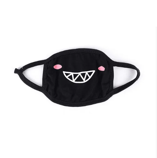 1 шт. креативная черная светящаяся хлопковая пылевая маска с личными зубами, анти-туман, модная маска для рта, Вечерние Маски для Хэллоуина - Цвет: 1
