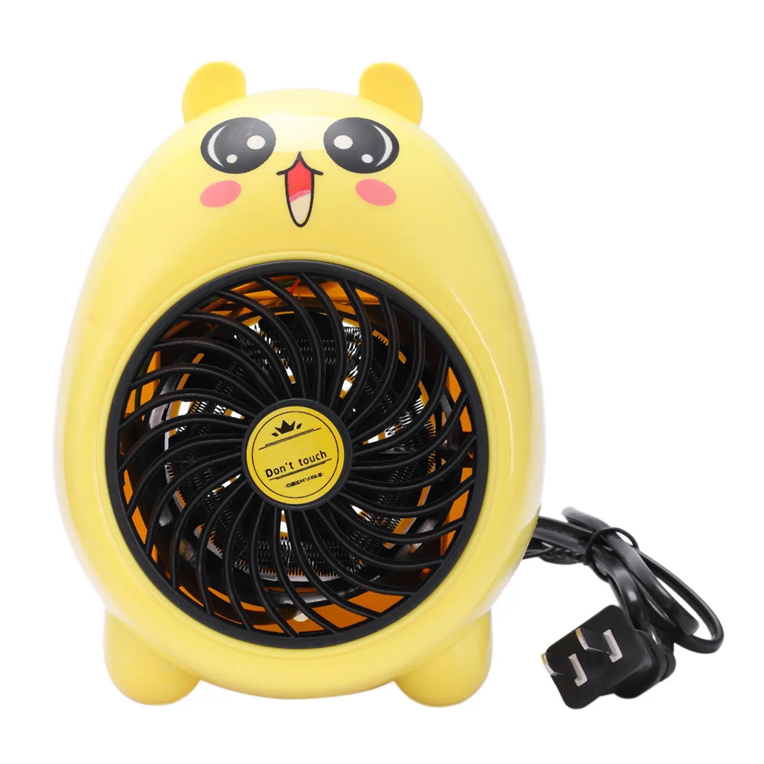 220V 400W мини небольшой Электрический вентилятор электрический Офис нагревателя теплее с электрическим подогревом сокровище, штепсельная вилка стандарта США - Цвет: Yellow