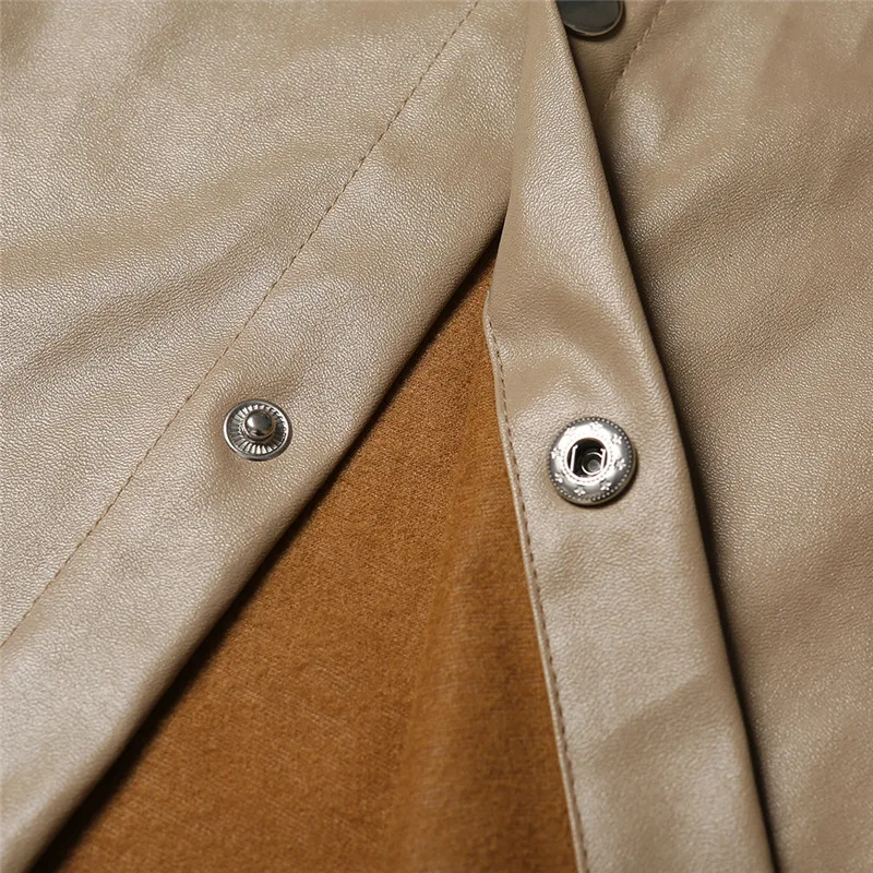 Street Fashion Cool Ladies Quality Khaki Jackets Women Pockets Belt Long Sleeve Turn Down Collar Long Coat Windbreaker Tops