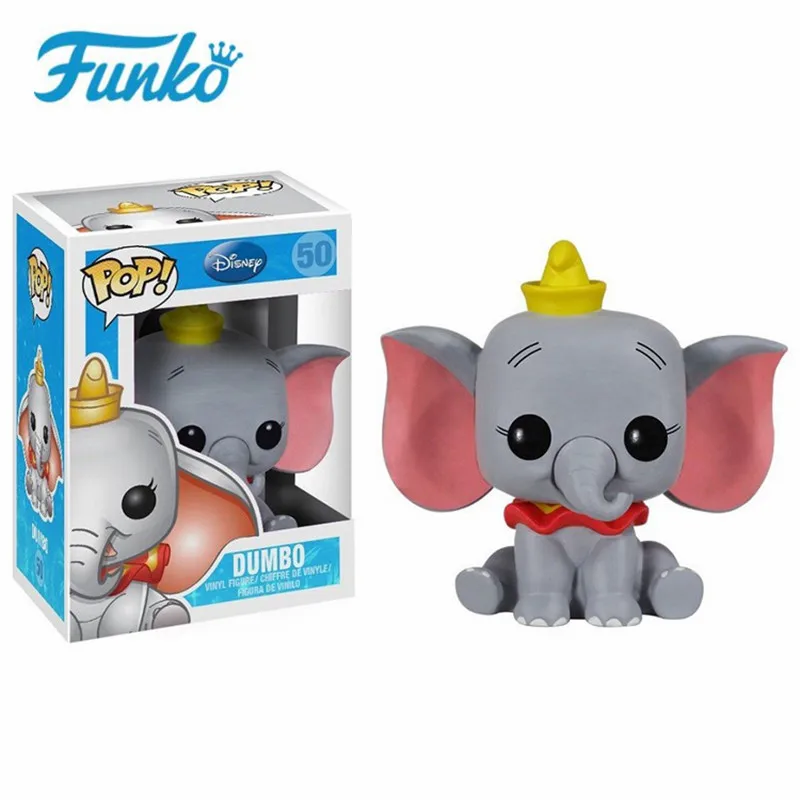 FUNKO POP disney мультфильм Dumbo игрушечные фигурки для детей день рождения Рождество Новогодний подарок коллекция виниловая модель