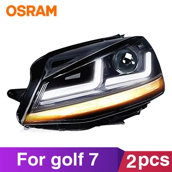 

OSRAM headlight assembly FOR Golf 7 halogen headlights upgrade All LED headlights For 2013-2018 golf 7 headlights 2 pieces / set