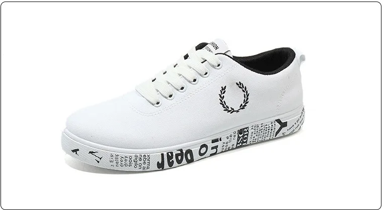

2019 new men's casual shoes graffiti leisure joker youth totem wreath letter lace-up shallow wear-resisting non-slip breathable