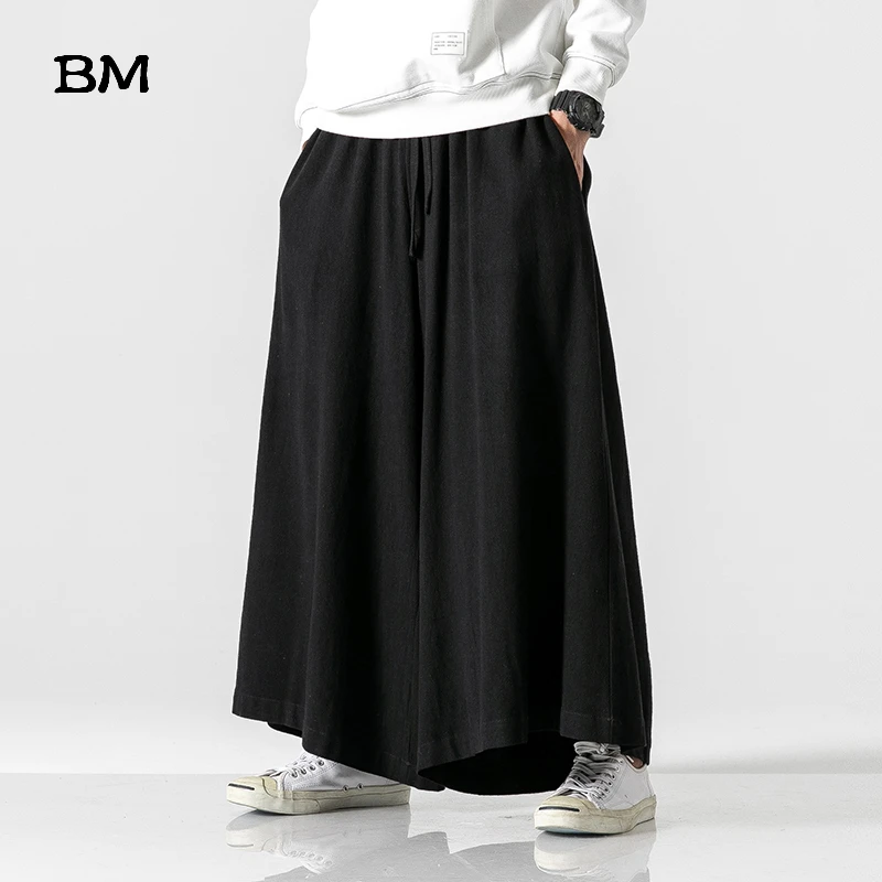 Men's Skirt Pants | Skirt Trouser Men | Black Skirt Linen | 5xl Chinese ...