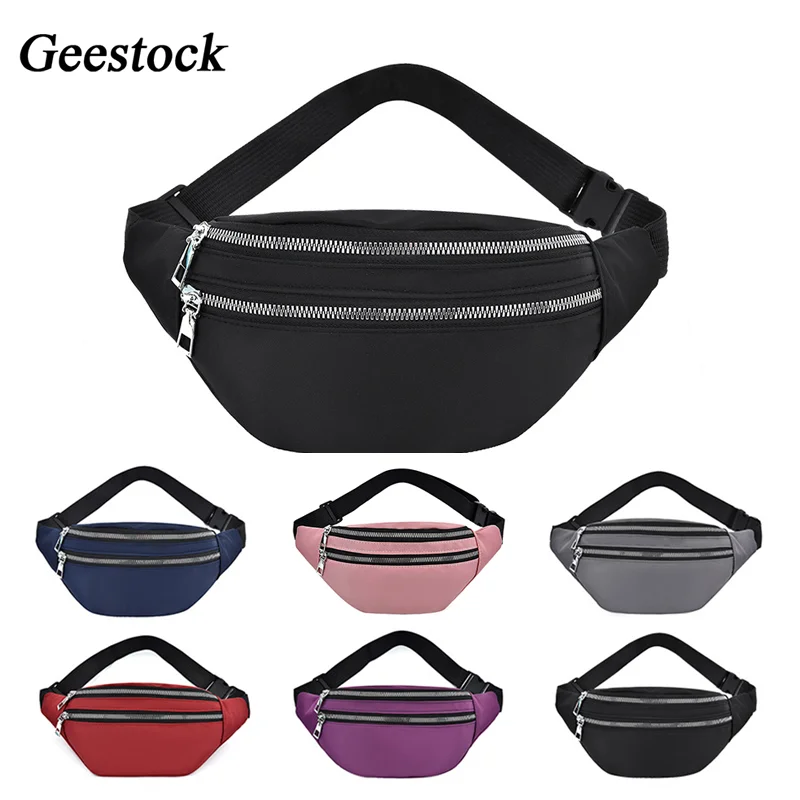 Забавная модная поясная сумка Geestock унисекс Повседневная набедренная Сумочка для