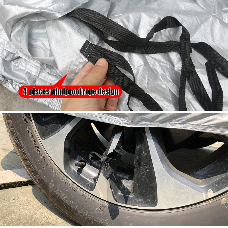 Full Car Cover For Citroen Berlingo Outdoor Anti-UV Sun Shade Rain Snow Ice Dust Protection MPV Cover