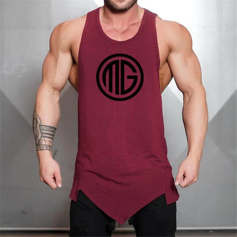 Брендовая хлопковая дышащая майка для мускулистых мужчин Singlet без рукавов мужские Майки Рубашка Фитнес майка Мужская одежда для спортзала Бодибилдинг