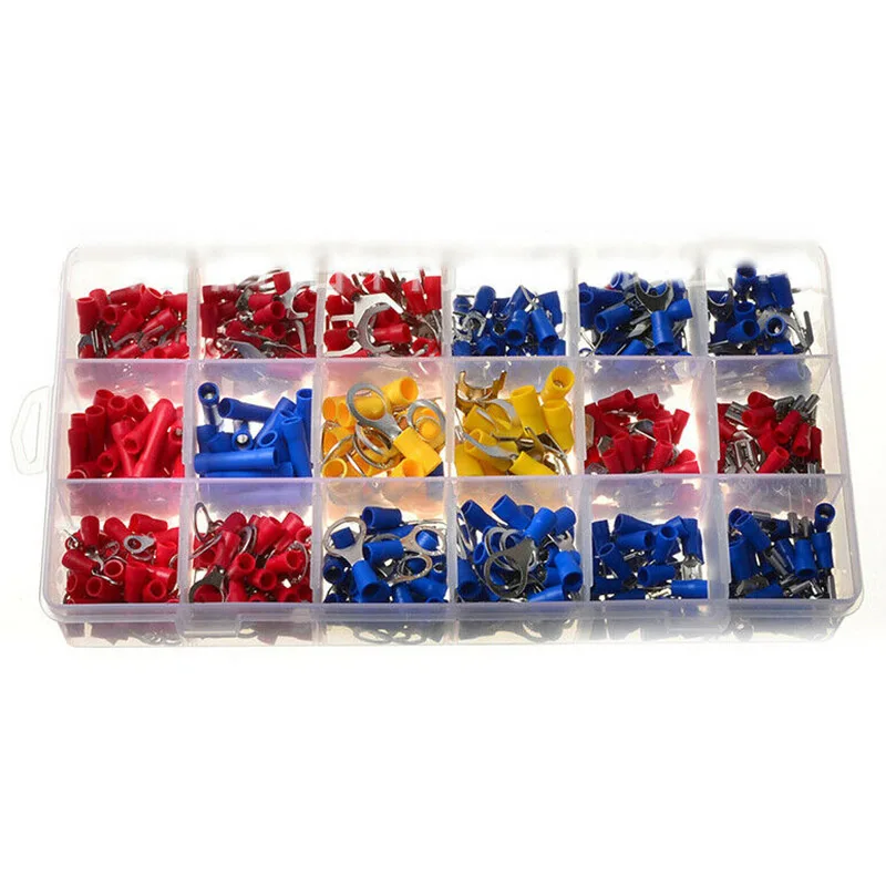 

520PCS with Box 22-10 AWG Crimp Spade Terminals Electrical Wiring Connector Kits