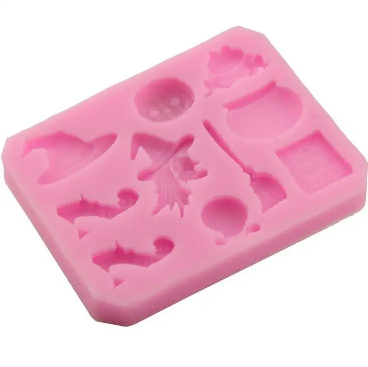 

Halloween Silicone Cake Biscuit Mould Witch Pumpkin Chocolate Candy Mould High Temperature Diy Decoration Baking Kitchen Tool