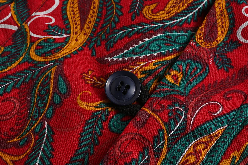 Autumn And Winter New Style Ethnic-Style Printed Men Casual Cotton Overcoat EBay Hooded Cardigan Cotton Coat Men's