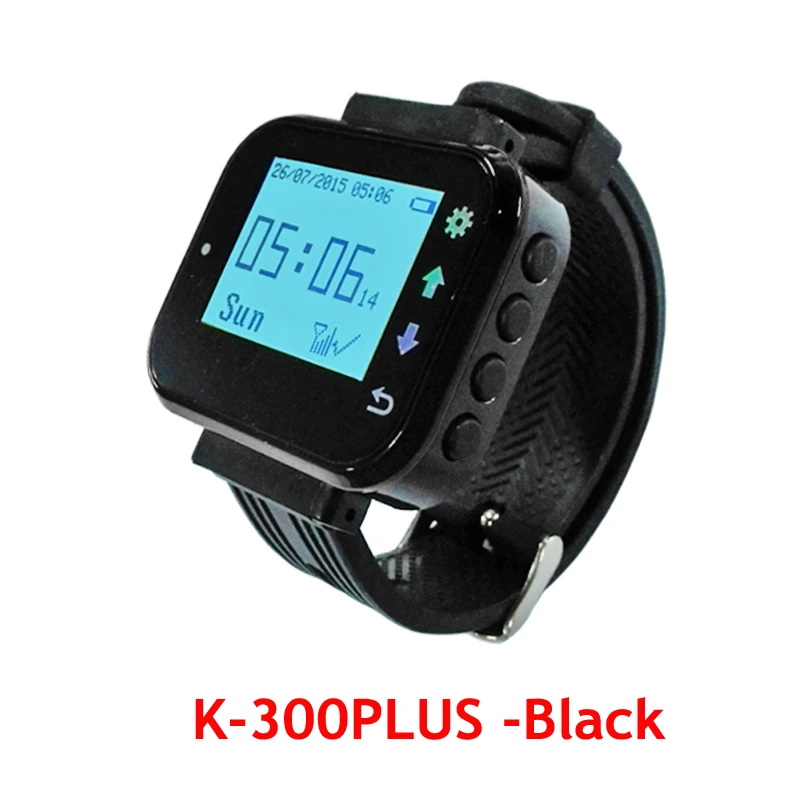 Relógio de Pulso Receptor sem Fio Atendimento ao Cliente Sistema Chamada Garçom Pager Restaurante Equipamentos Catering K-300plus 433 Mhz - Imagem 5