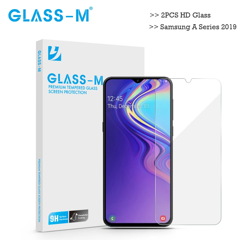 GLASS-M HD 2.5D Tempered Protective Glass for Samsung Galaxy A20e M20 M10 A20 A10 A50 A30 A60 A70 Glass Screen Protector FIlm