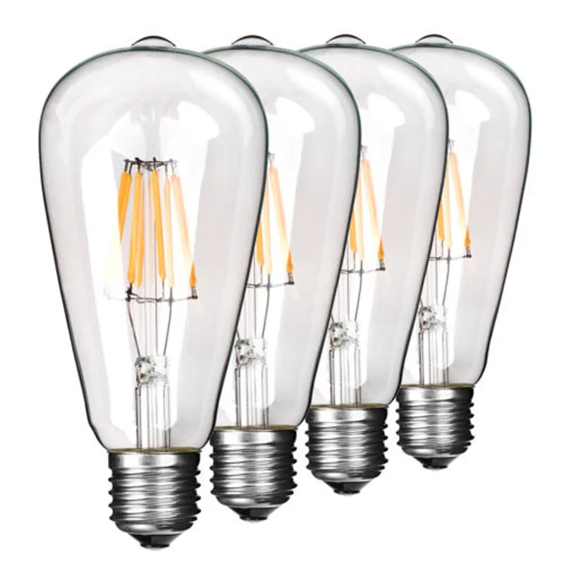 Vintage Style Screw LED Filament Light Bulb For Desk Floor Ceiling Lamps 2-8W