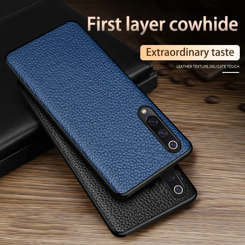 Phone Case For Xiaomi Redmi Note 7 5 6 8 Pro 6A 7A Mi 9T se A1 A2 A3 Lite case Mix 2S 3 Max Y3 Poco F1 Litchi Texture Cover | Мобильные