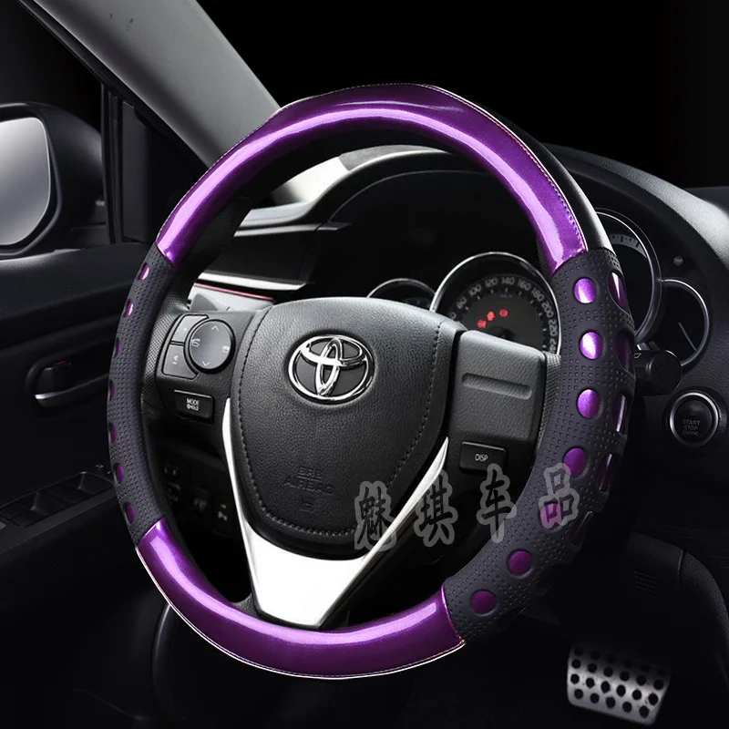 Подходит для Toyota Corolla Cause Dazzle RAV4 Prado Kai Mei Ruei Hann Highlander Reiz автомобильный чехол для рулевого колеса