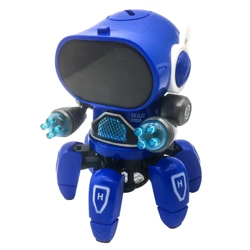 

Flexible Action Kids Six Claw Music Dancing Electric Gift Children Small Cute Robot Toy LED Eyes Boys Birthday