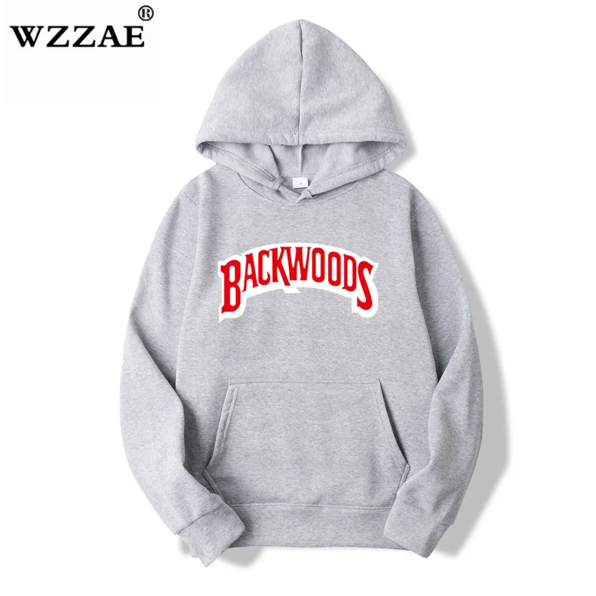 Backwoods худи мужские свитшоты Kpop толстовки с капюшоном Kawaii корейские негабаритные Harajuku Хип Хоп Толстовка женская зимняя - Цвет: Light Gray