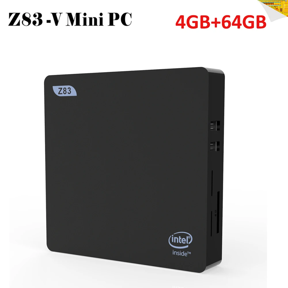 Z83-V Mini PC Z83-V мини-ПК процессор Intel x5-Z8350(до 1,92 ГГц) Windows 10 4 Гб DDR3 64 Гб 2,4G 5G wifi LAN 1000M RJ45 BT4.0 HD телеприставка - Цвет: Z83-V Mini PC