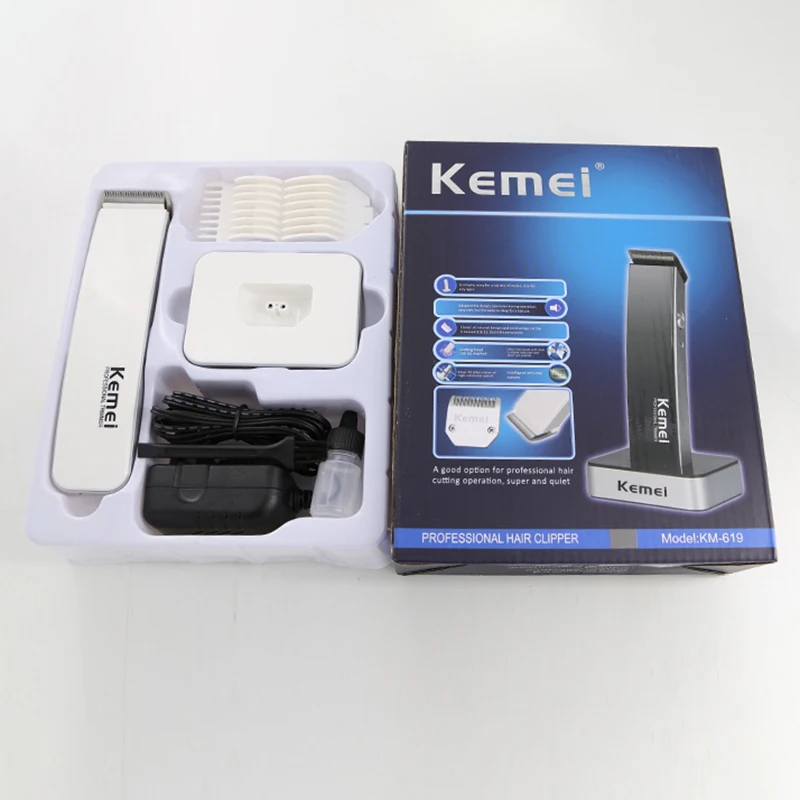 Kemei Professional Electric Trimmer Beard Rechargeable Men's Hair Clipper Hair Removal Children Hair Clipper KM-619