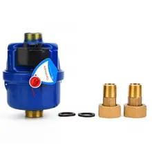 LXS-15E 15 мм анти-помехи медь холодной воды водопроводной метр Манометр тестер для сада домашнего использования Разъем тестер воды