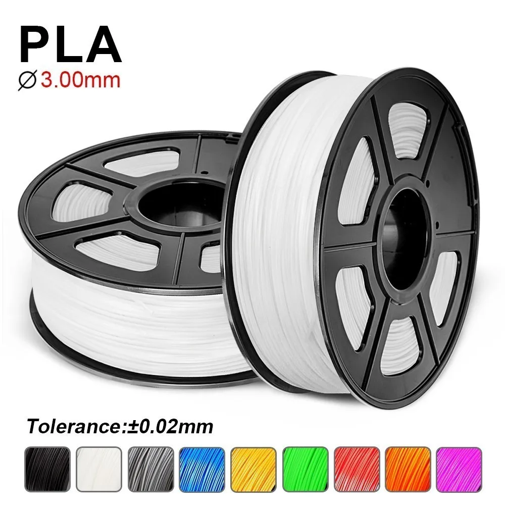 

SUNlU PLA Filament For FDM 3D Printer 3.0mm Degradable 3D Filament For DIY Crafts 1KG/rolls Top Quality Consumables