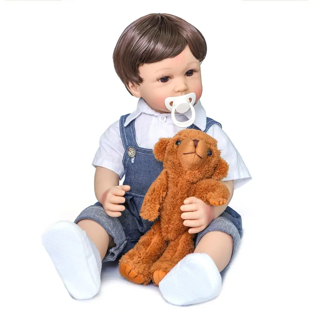 55 см оригинальная NPK полностью силиконовая кукла bebe Кукла reborn для маленьких
