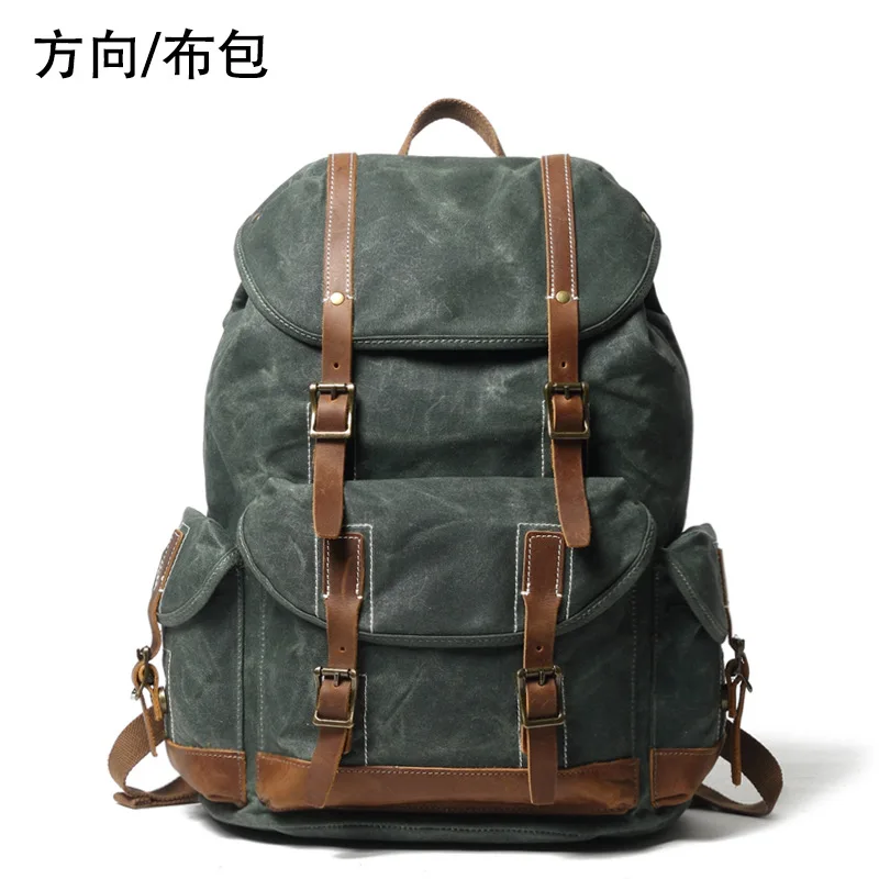 

Canvas Backpack Outdoor Travel Large Capacity Backpack Simple New Backpack