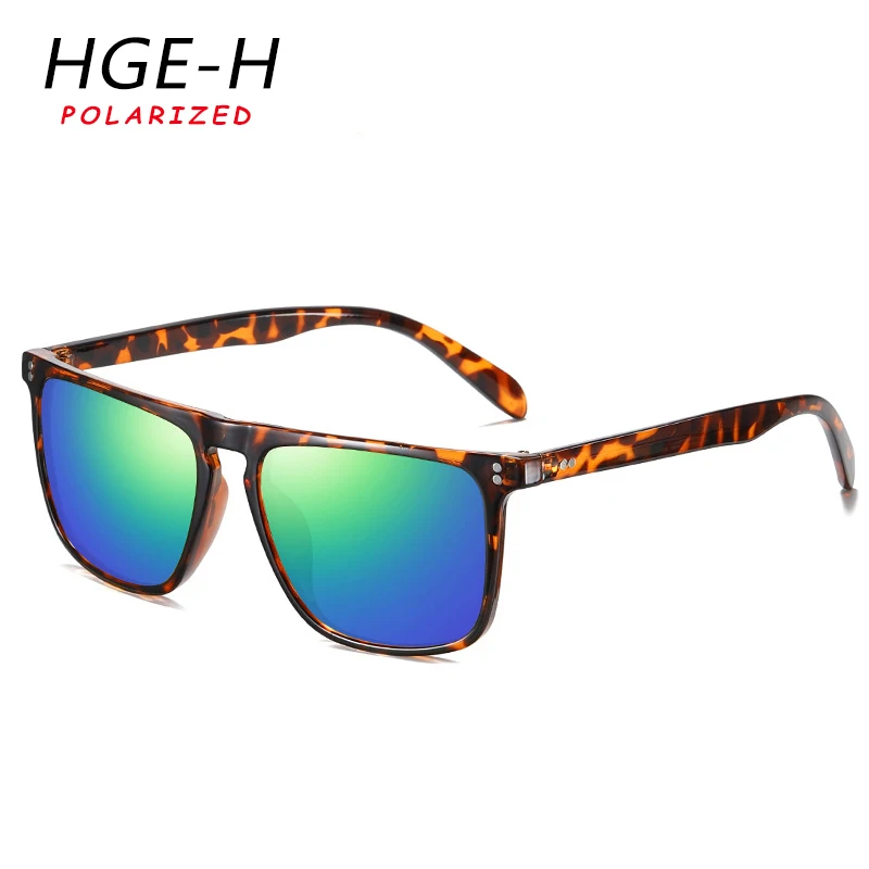 HGE-H, модные, квадратные, поляризационные солнцезащитные очки, мужские,, брендовые, ультралегкие очки, оправа, солнцезащитные очки, мужские, для вождения, очки для путешествия, KD92