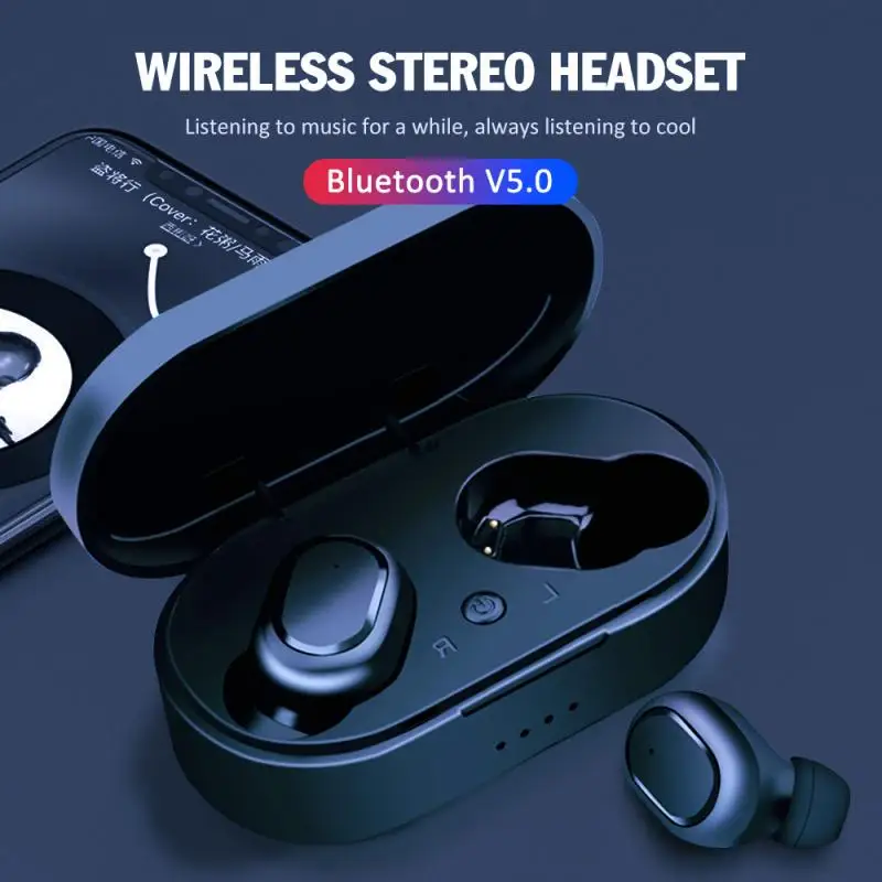 M1 TWS 5 0 Bluetooth наушники 3D стерео беспроводные Наушники Гарнитура для Andorid Ios с