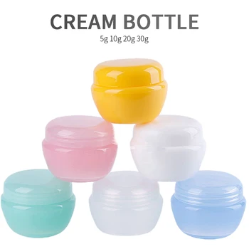 

5Pcs Cosmetic Jar 5/10/20/30g Small Empty Cosmetic Refillable Bottles Plastic Eyeshadow Makeup Face Cream Jar Pot Container