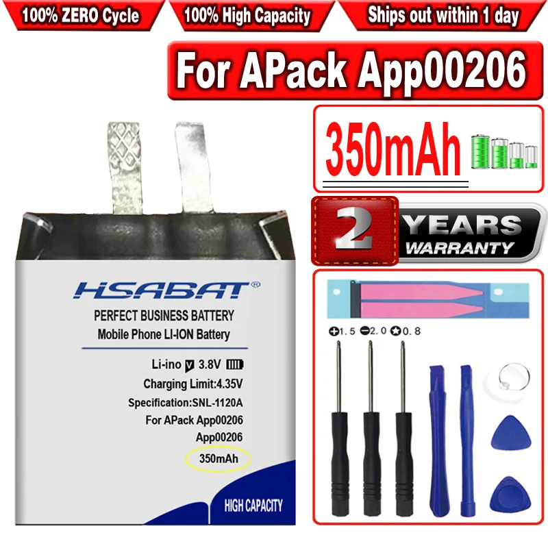 Аккумулятор HSABAT APP00206 350 мА · ч для Apack 1ICP4/27/30 | Мобильные телефоны и аксессуары