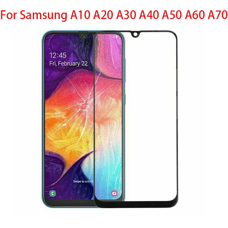 Сенсорный экран для samsung Galaxy A10 A20 A30 A40 A50 A70 A80 A90 M10 M20 M30 сенсорный экран передняя панель Стекло не ЖК-дисплей сенсор