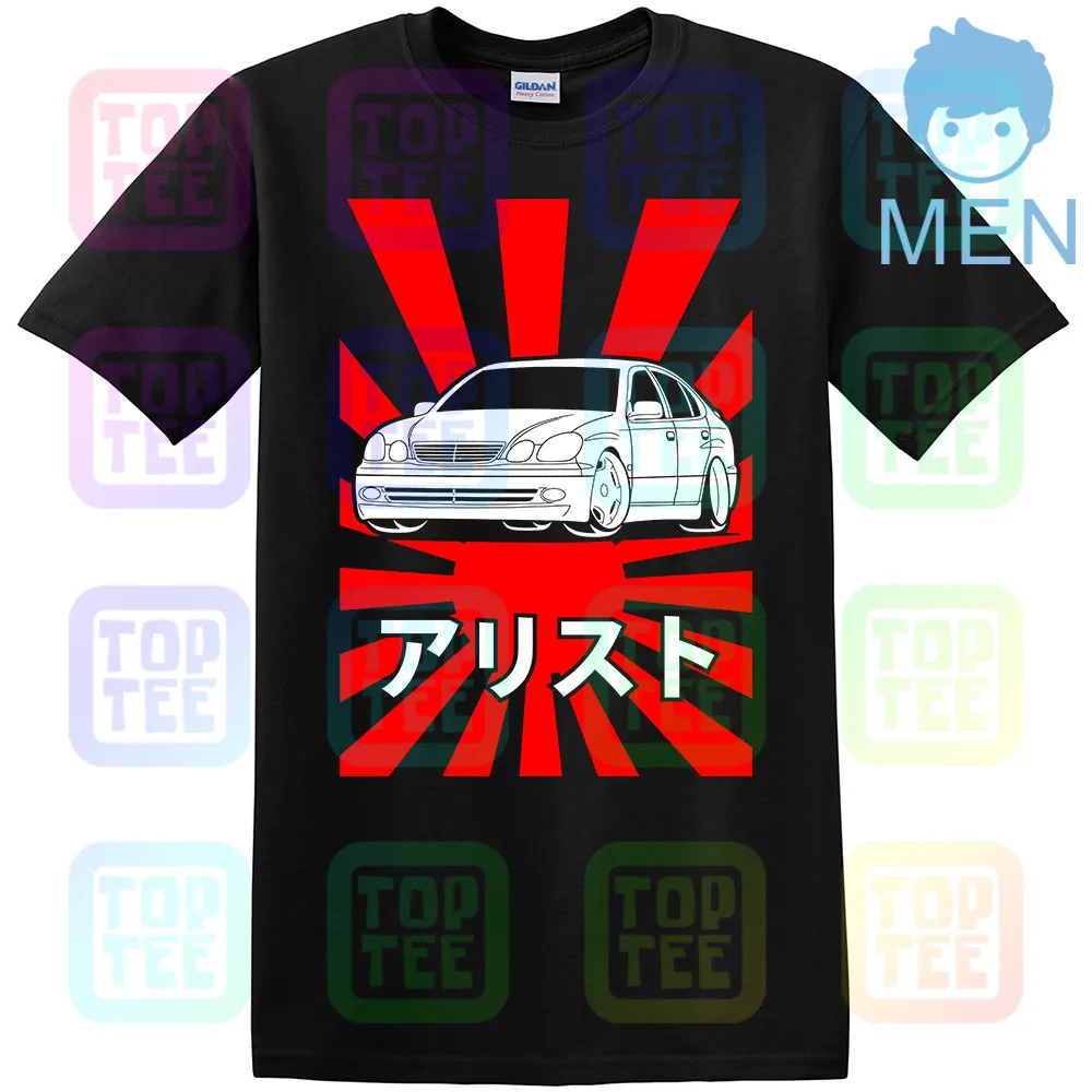 Черный GT-shirt Toyota Aristo JZS161 футболка - Цвет: Черный