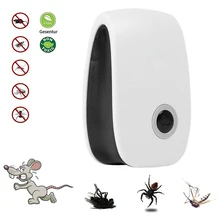 Ultrasonic Mosquito Killer Electronic Anti Rat Mouse Bug Mosquito Flea Pest Repeller For Repel Cockroach Mosquito Mice US Plug lp 03 multi function ultrasonic mosquito pest repeller white 2 flat pin plug