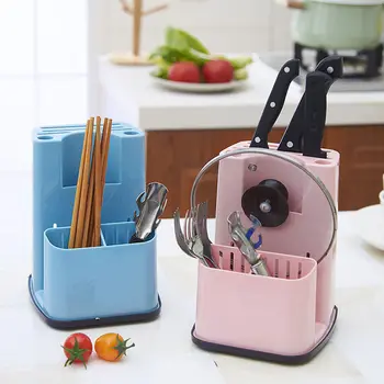 

Kitchen Rack Plastic Knife Holder Cutting Board Rack Cutting Board Rack Storage Shelf Multi-function Kitchen Knife Holder knife