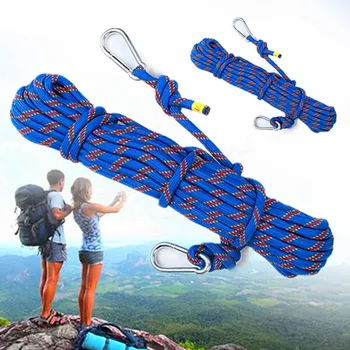 

10M High Strength Professional Steel Wire Safety Rope 10mm Diameter Climbing Survival Lifting Sling Safety Harness