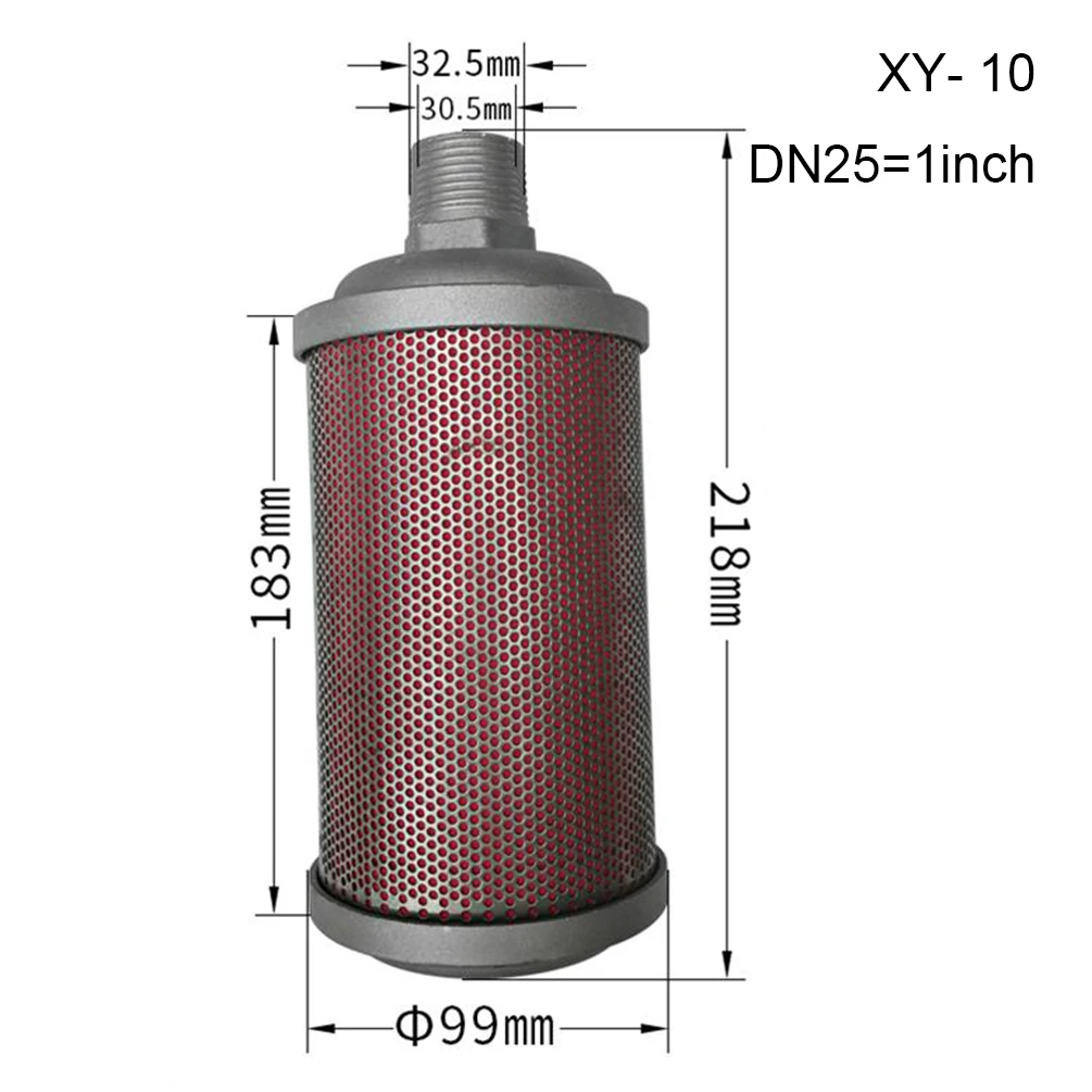 Пневматический Глушитель элемент для воздушного компрессора, сушильный мембранный насос, вакуумный насос XY-05 07 10 12 15 20 25 40 60 глушитель