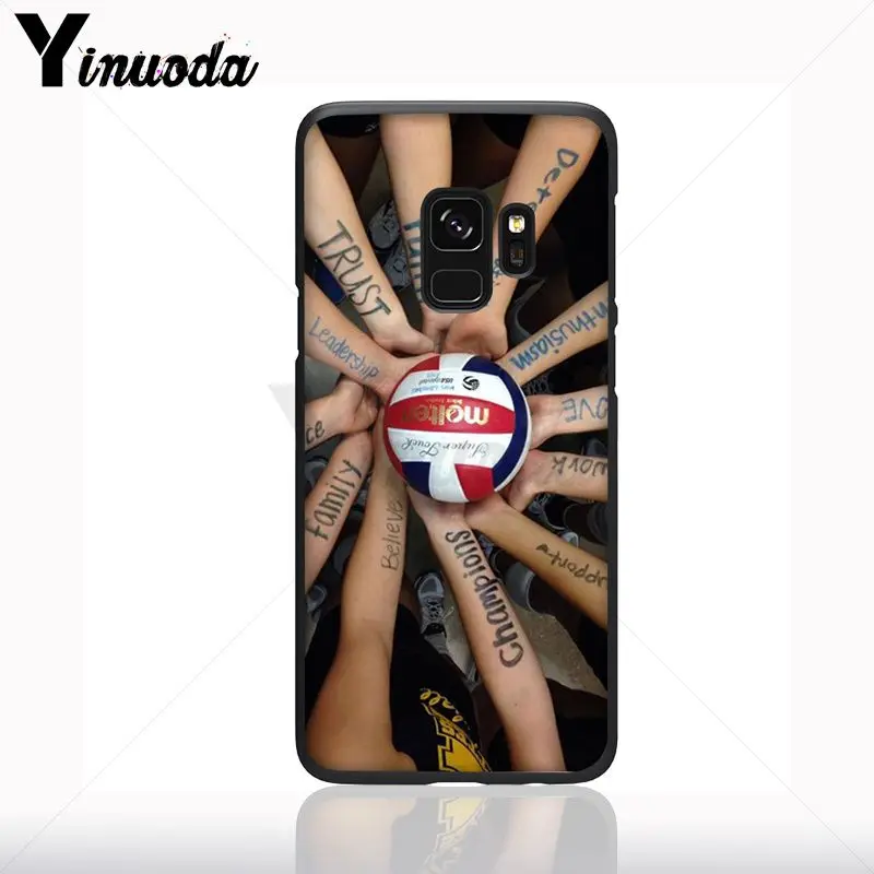 Bola Voli Lucu Berwarna-warni Aksesoris Case untuk Samsung Galaxy S10plus S9 Plus S8plus S10E A50 A70 A10 Kasus Ponsel