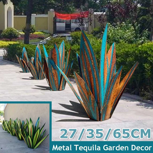 Décoration de jardin Plante Artificielle Exterieur Sculpture Rustique de  Tequila Bleue 35 cm Bleu brunâtre - Cdiscount Jardin