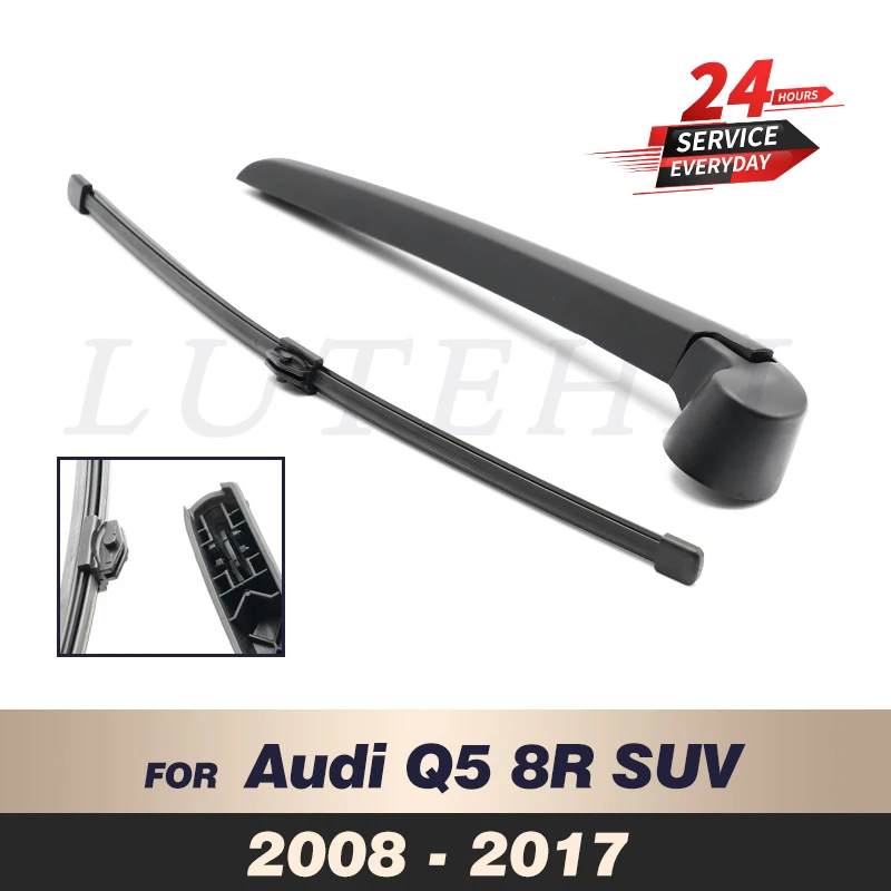 

Wiper 13" Rear Wiper Blade & Arm Set Kit For Audi Q5 8R SUV 2008-2017 2009 2010 2011 2012 2013 Windshield Windscreen Rear Window