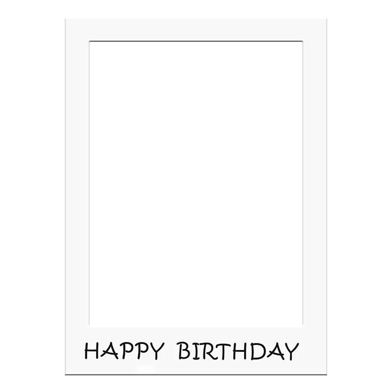 Birthday Photo Booth Frame Happy Birthday Photobooth Props Party Decor Anniversary Supplies