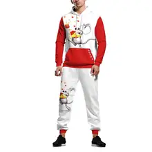 Chamsgend, толстовки для пар, новинка, для женщин и мужчин, 3D, Рождественская блузка, с принтом, толстовка, Осень-зима, модная, с длинным рукавом, с капюшоном