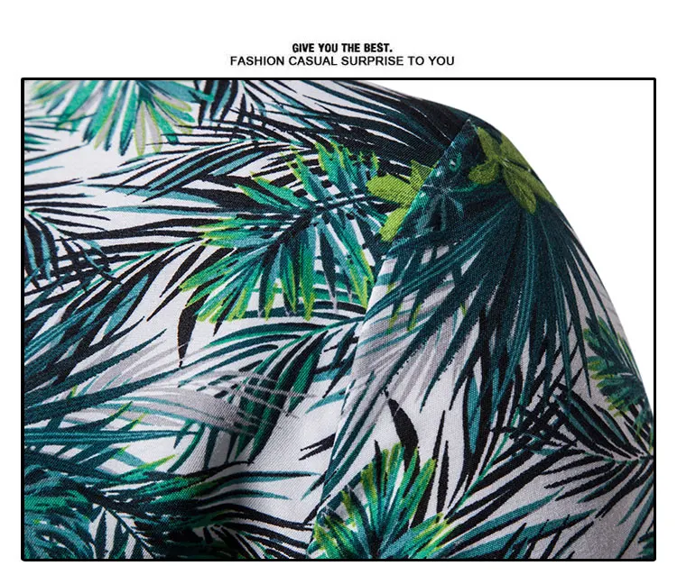 Summer Man Leisure Time Short Sleeve FLOWER Shirt Casual Shirts Mens Shirt Botany Pattern