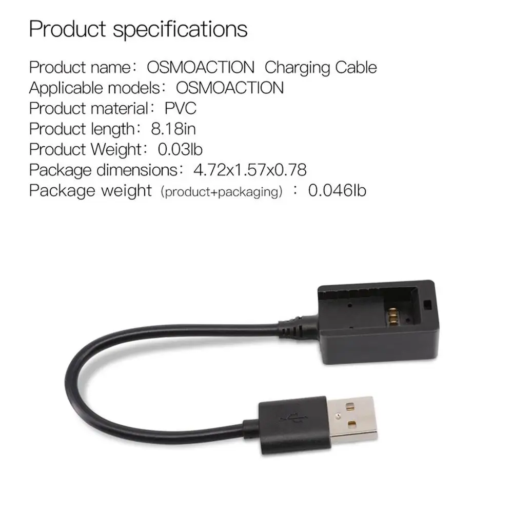 5V умная батарея быстрой зарядки зарядное usb-устройство кабель для DJI OSMO аксессуары для экшн-камеры