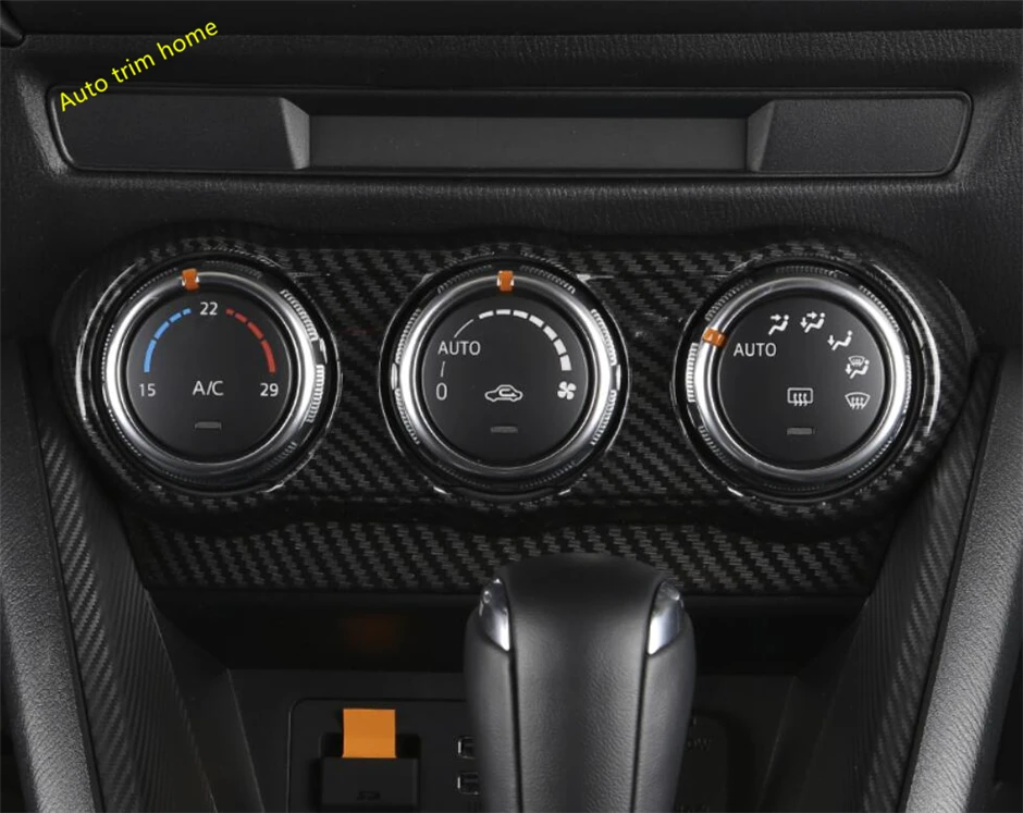 Lapetus обновление интерьера для Mazda 2 Demio- AC кондиционер воздуха панель Крышка отделка/матовый/красный/углеродного волокна вид