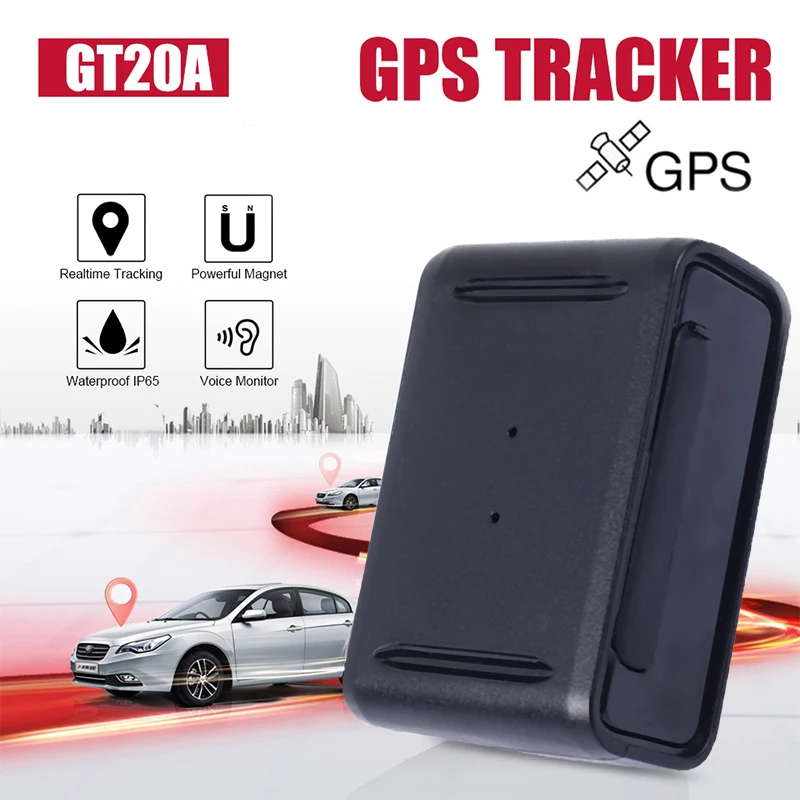 Vehemo мини gps трекер устройство IP65 1500mA GT20A водонепроницаемый gps трекер Автомобильный шок сигнализация автомобиль gps локатор голосовой монитор